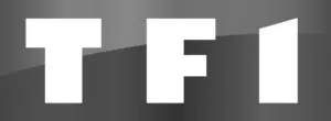 Logo de TF1 en noir et blanc